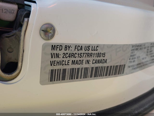 2C4RC1S77RR118015 Chrysler Pacifica Hybrid Select