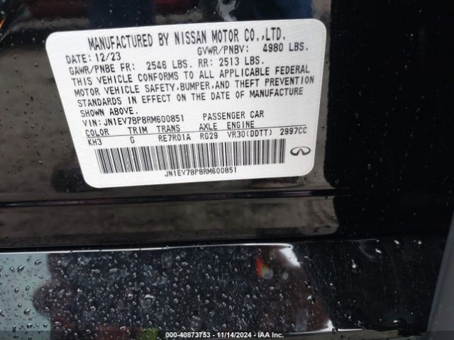 JN1EV7BP8RM600851 Infiniti Q50 LUXE