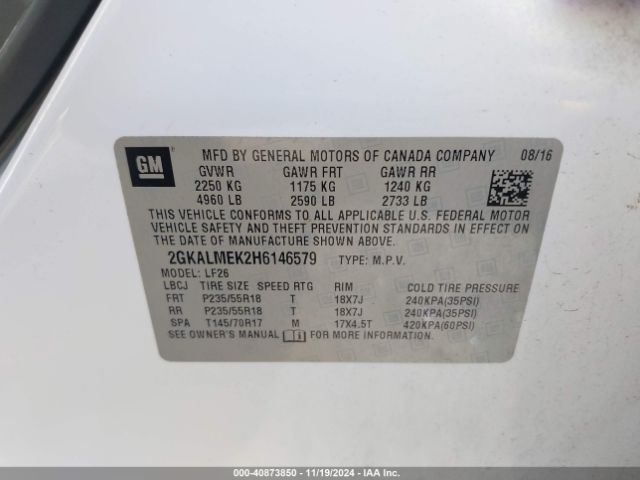 2GKALMEK2H6146579 GMC Terrain Sle-1