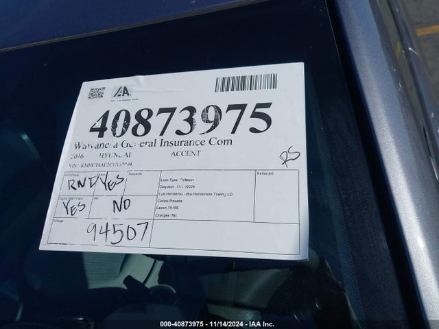 Hyundai ACCENT SE 2016 KMHCT4AE2GU137994 Image 13