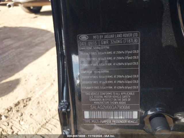 SALAG2V66GA790684 Land Rover LR4