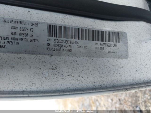 2C3CDXGJ6KH605474 Dodge Charger Scat Pack Rwd