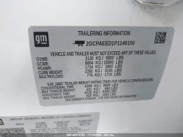 2GCPAEED1P1149150 Chevrolet Silverado 1500 2wd  Short Bed Ltz