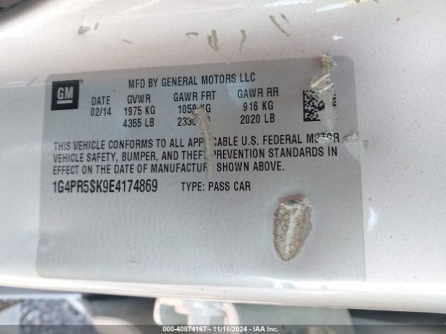1G4PR5SK9E4174869 Buick Verano Convenience Group