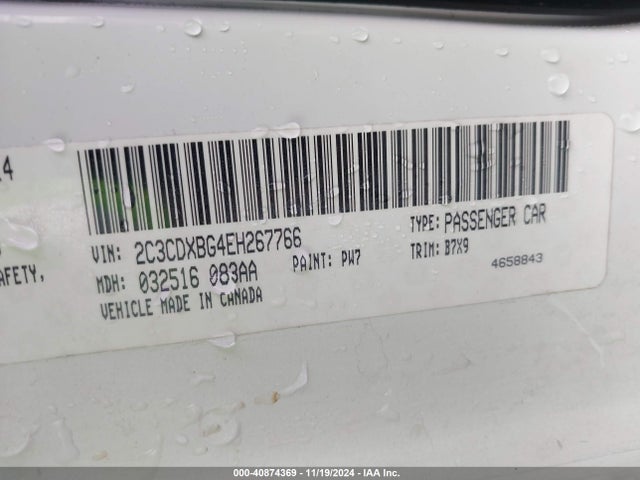 Dodge Charger Se 2014 2C3CDXBG4EH267766 Image 9