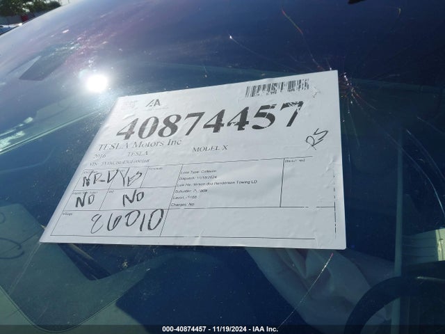 5YJXCBE42GF000168 Tesla Model X 75d/p100d/p90d