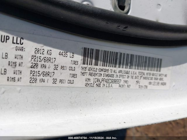 1C4NJPFA2ED698557 Jeep Patriot Latitude