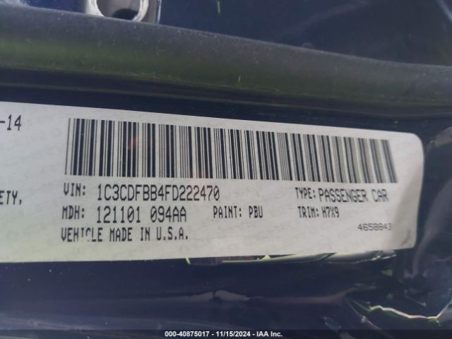 1C3CDFBB4FD222470 Dodge DART SXT