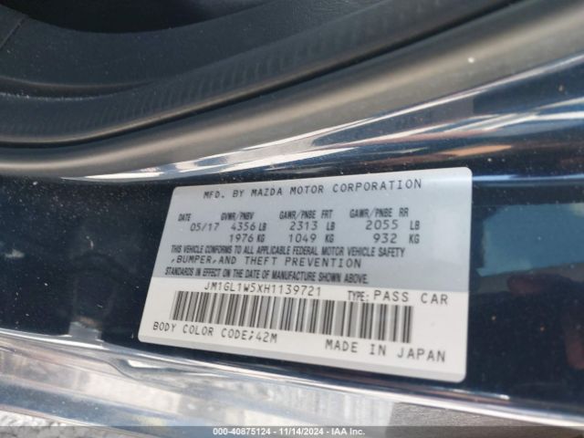 JM1GL1W5XH1139721 Mazda Mazda6 Grand Touring