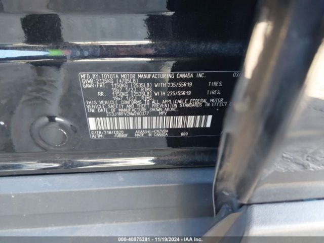 2T3J1RFV2NW260377 Toyota Rav4 Adventure