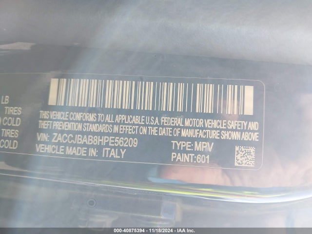 ZACCJBAB8HPE56209 Jeep Renegade Sport 4x4