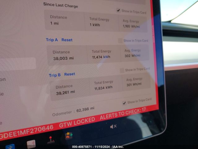 5YJYGDEE1MF270646 Tesla Model Y Long Range Dual Motor All-wheel Drive