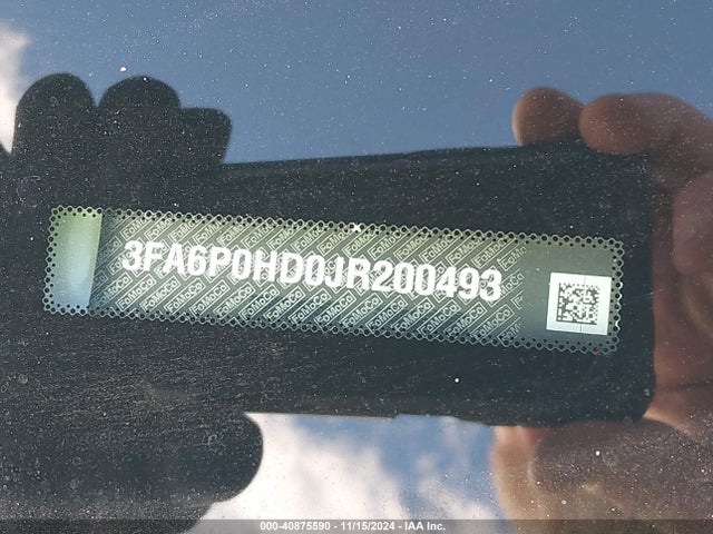 Ford FUSION SE 2018 3FA6P0HD0JR200493 Image 17