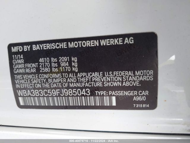 WBA3B3C59FJ985043 BMW 328i Xdrive