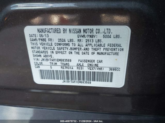 JN1BV7AR1EM683569 Infiniti Q50 Premium