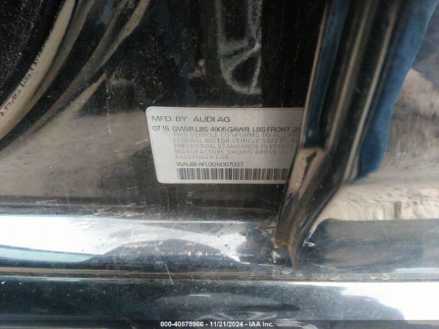 WAUBFAFL0GN007037 Audi A4 2.0t Premium