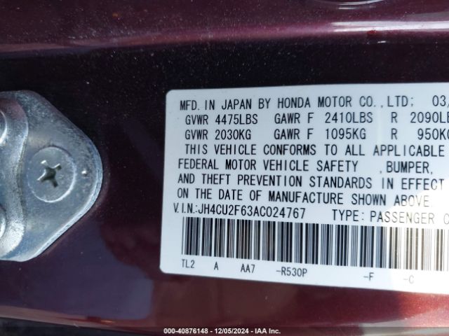 2010 ACURA TSX JH4CU2F63AC024767 Photo 8