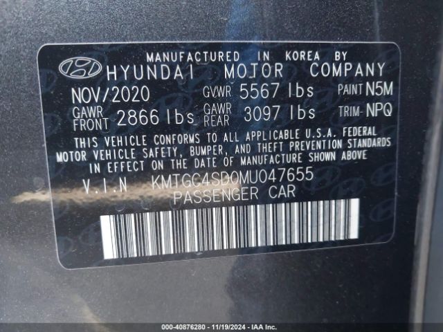 KMTGC4SD0MU047655 Genesis G80 3.5t Awd