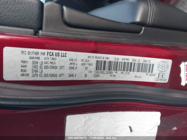 1C4RJFBG2LC342960 Jeep Grand Cherokee Limited