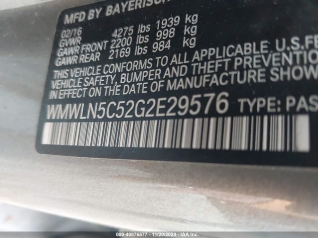 WMWLN5C52G2E29576 Mini Clubman Cooper