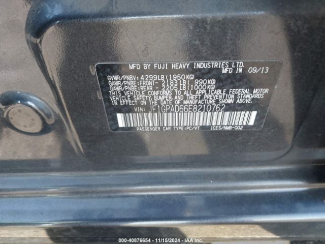 JF1GPAD66E8210762 Subaru Impreza 2.0i Premium