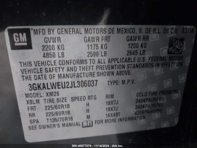 GMC Terrain Slt Diesel 2018 3GKALWEU2JL306037 Image 9