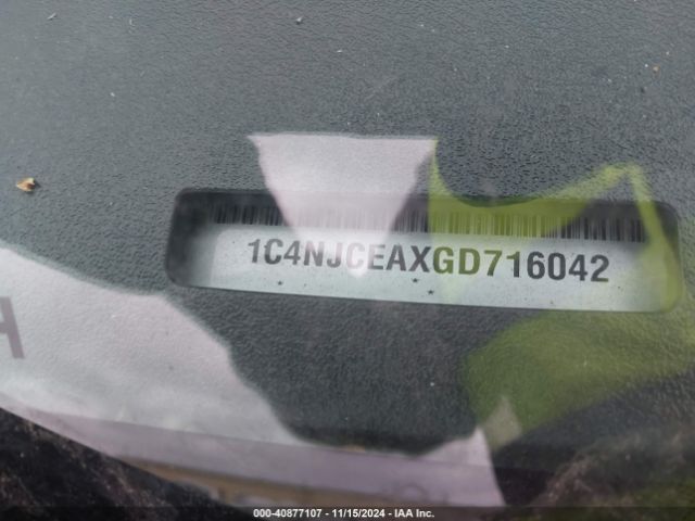 1C4NJCEAXGD716042 Jeep Compass High Altitude Edition