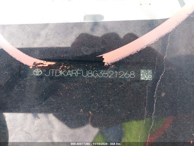 JTDKARFU8G3521268 Toyota Prius