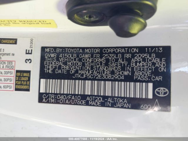 JTKJF5C72E3082904 Toyota SCION TC