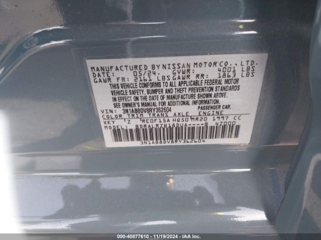 3N1AB8DV8RY362604 Nissan Sentra Sr Xtronic Cvt