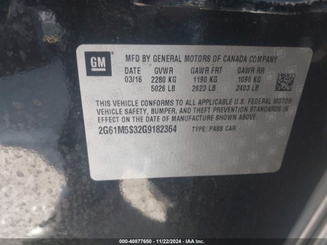 2G61M5S32G9182364 Cadillac Xts Luxury Collection