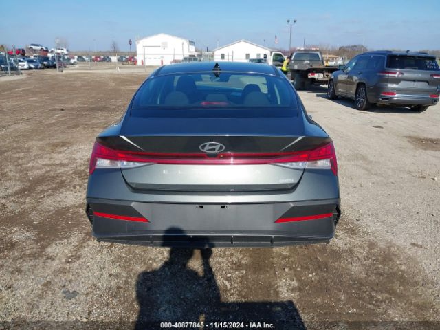 KMHLM4DJ4RU113981 Hyundai Elantra Hybrid Blue