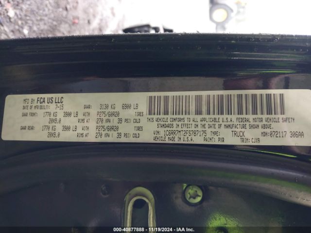 1C6RR7MT2FS787175 RAM 1500 Sport