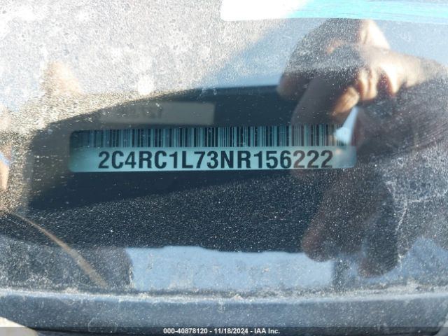 2C4RC1L73NR156222 Chrysler Pacifica Hybrid Touring L