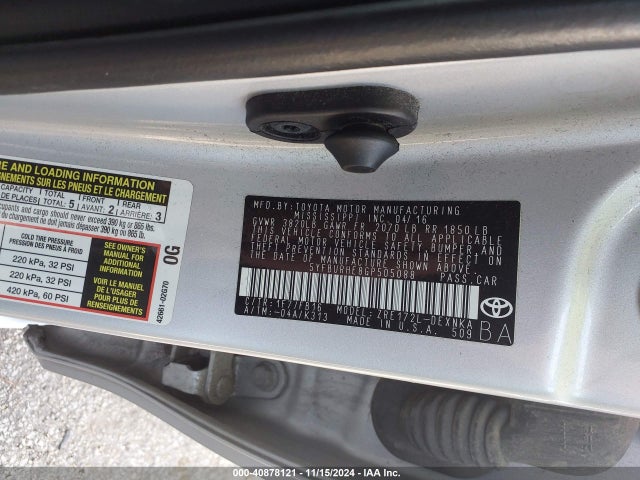 Toyota COROLLA LE 2016 5YFBURHE8GP505088 Image 9