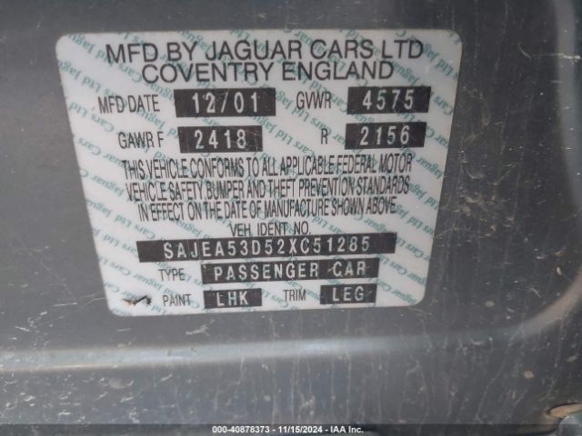 2002 JAGUAR X-TYPE SAJEA53D52XC51285 Photo 8