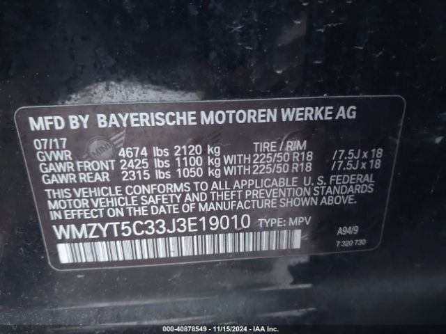 WMZYT5C33J3E19010 Mini Countryman Cooper S