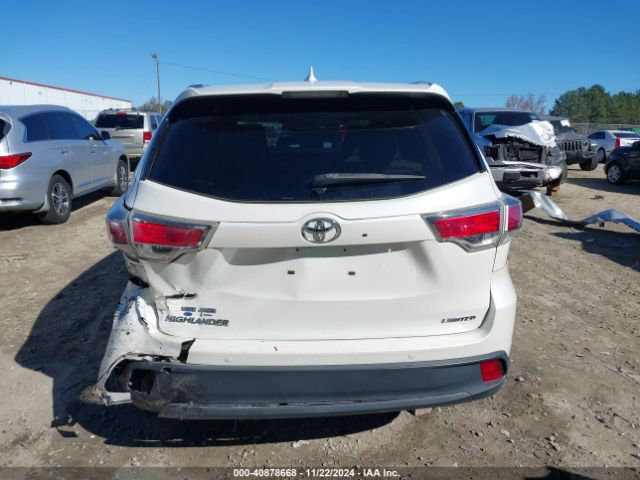 5TDYKRFH0ES034684 Toyota Highlander Limited V6