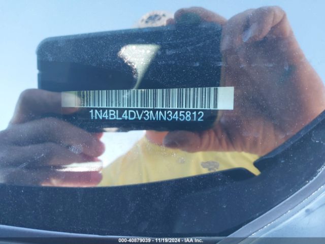 1N4BL4DV3MN345812 Nissan Altima Sv Fwd