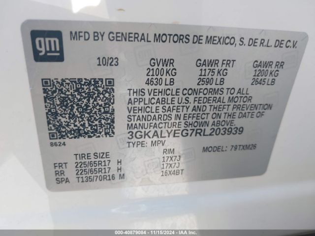 3GKALYEG7RL203939 GMC Terrain Awd At4