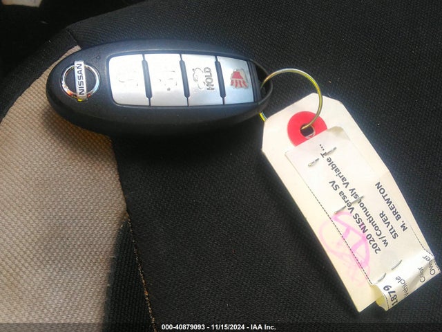 3N1CN8EV9LL804003 Nissan Versa Sv Xtronic Cvt