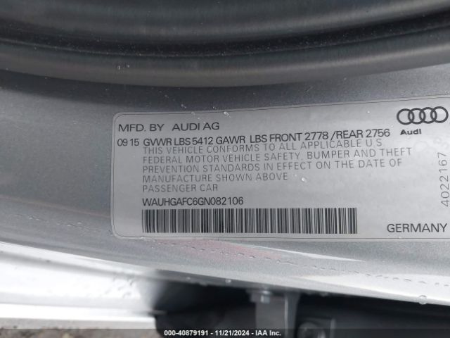 WAUHGAFC6GN082106 Audi A6 3.0t Premium Plus