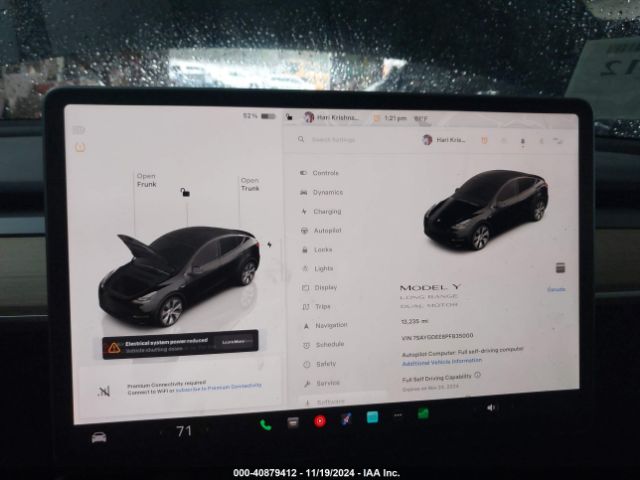 7SAYGDEE8PF835000 Tesla Model Y Awd/long Range Dual Motor All-wheel Drive