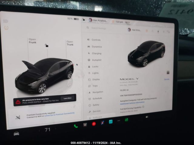 7SAYGDEE8PF835000 Tesla Model Y Awd/long Range Dual Motor All-wheel Drive