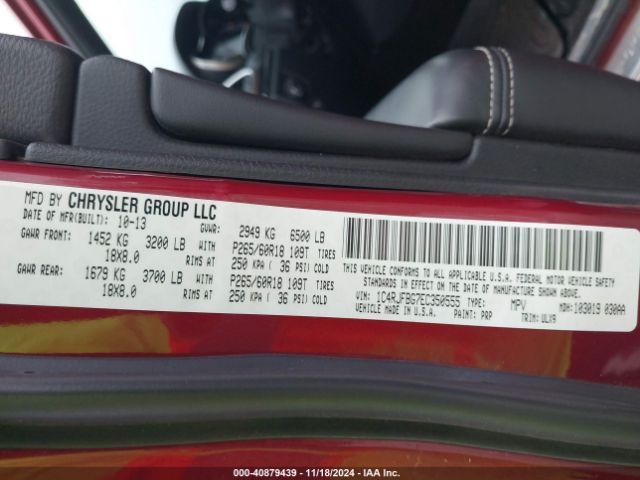1C4RJFBG7EC350555 Jeep Grand Cherokee Limited