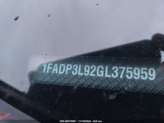1FADP3L92GL375959 Ford FOCUS ST