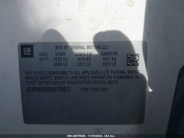 Chevrolet BOLT EV LT 2017 1G1FW6S06H4139247 Image 9