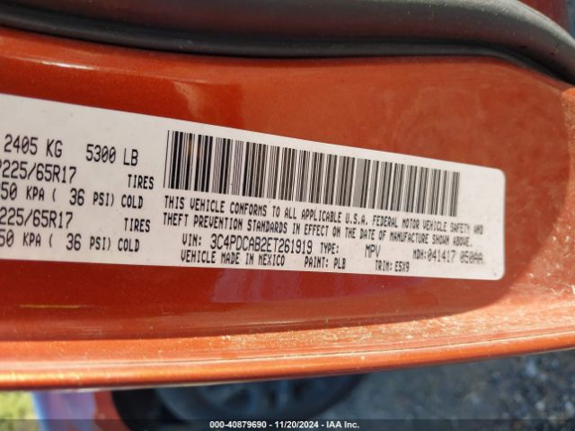 3C4PDCAB2ET261919 Dodge Journey American Value Pkg