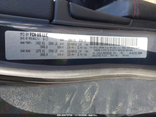 1C4RJFLG9HC925242 Jeep Grand Cherokee Trailhawk 4x4