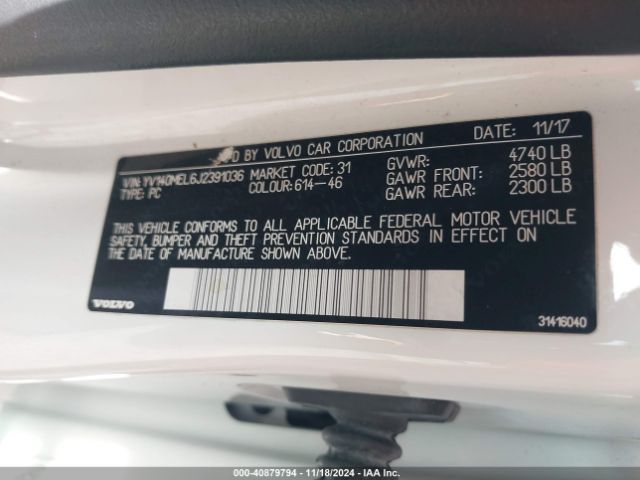 YV1612FS0E2277264 Volvo S60 T5